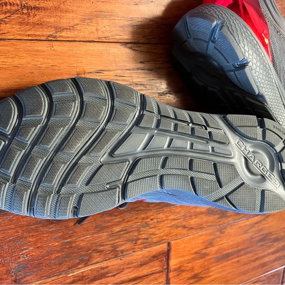 RARE New Under Armour Charged Escape 3 EVO Chrome Men Sneakers Grey Red Size 12 - Picture 9 of 15
